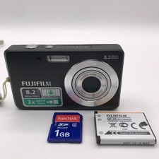 Fujifilm FinePix J10 8.2MP Compact  Black Camera Sd Card Battery Free Shipping