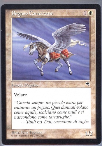 Mtg magic pegaso corazzato - pegaso,