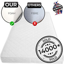 Lettino neonato traspirante trapuntato e impermeabile materasso in schiuma tutte le misure