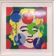 UGO NESPOLO serigrafia 3D Marylin Monroe 60x60 cm