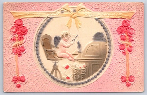 Antique valentine cupid - cupid, at