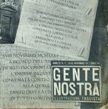 Rivista Fascista"Gente Nostra"