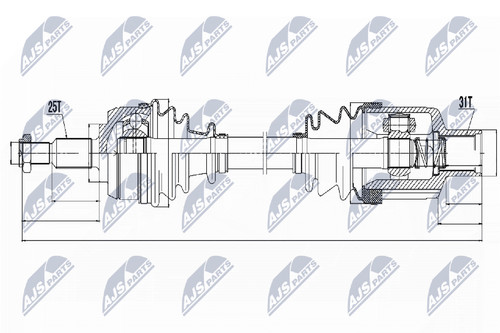 Albero motore nty - nty, npw-re-054