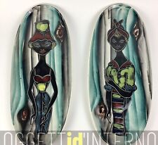 🟨 Ceramic Wall Plates Vintage 50s 60s Piastre Ceramica Marcello Fantoni STYLE