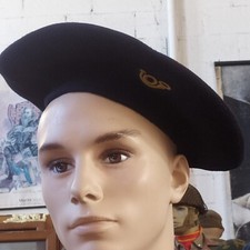 BASCO FRANCESE-CHASSEUR ALPIN+FREGIO-VINTAGE-ANNI 60/80-ORIGINALE-USATO-TG.52