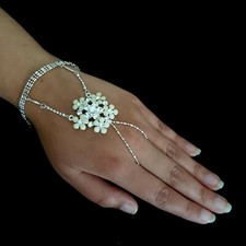 Bracelet With Ring Chain Slave