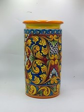 Portaombrelli in Ceramica di Caltagirone - Unico Pezzo Artigianale Mediterraneo