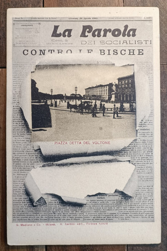 1902 livorno piazza coi - livorno, in
