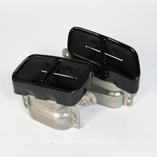 Terminali di Scarico Originali Mercedes-Benz Performance Classe A W176 A45 AMG Nero