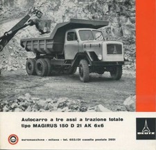 DEPLIANT BROCHURE AUTOCARRO MAGIRUS DEUTZ 150 D 21 AK 6X6 PROSPEKT (N25) 