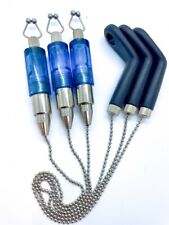 3X CATENA PESCA CARPA BLU INDICATORI DI MORSO,BOBINE,ALTALENE,APPENDIABITI