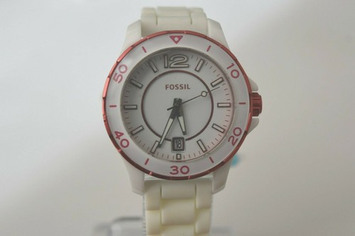 Orologio fossil bianco gomma - fossil,