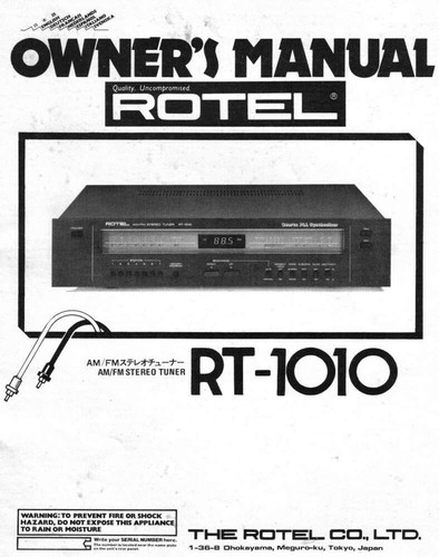 Rotel 1010 sintonizzatore - rt-1010,