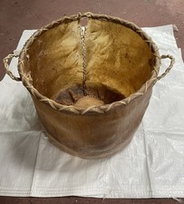 Secchiello Pelle Porta Riviste