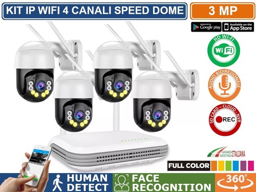 Kit videosorveglianza wifi 4 - p,