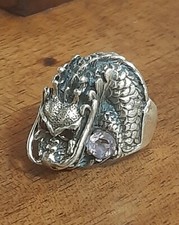 925 MENS SILVER RING Ruby