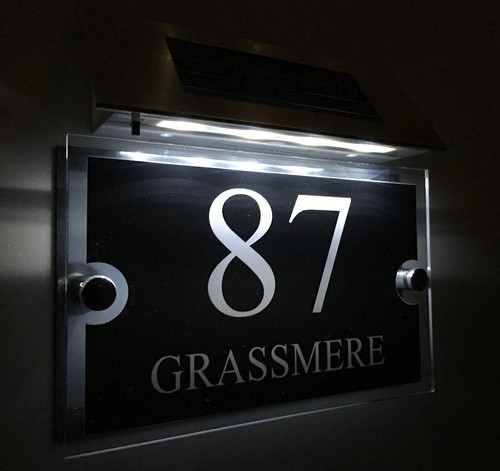 Moderno numero civico luce - moderno,