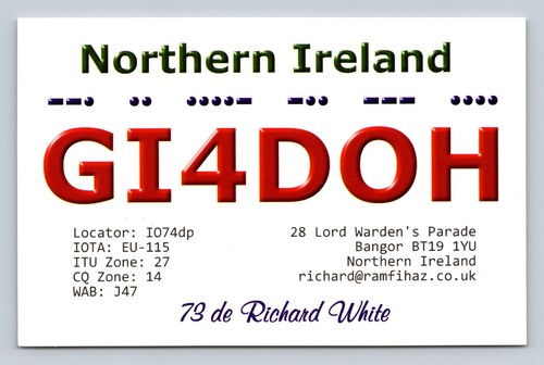 Radioamatore qsl gi4doh - radioamatore,