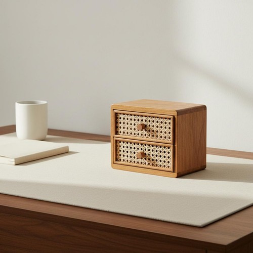 Mini cassettiera rattan - in,