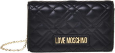 BORSA QUILTED PU NERO+GALV.ORO