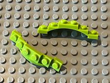 2 x LEGO Ninjago Lime Mudguard