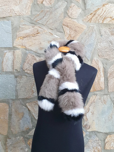 Sciarpa pelliccia - sciarpa, pelliccia,