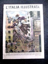 MEDAGLIA D'ORO PARTIGIANO DANTE NANNI Brig.Garibaldi .L'Italia Illustrata,1945