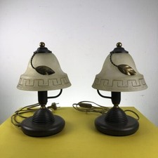 coppia di lampade in vetro e