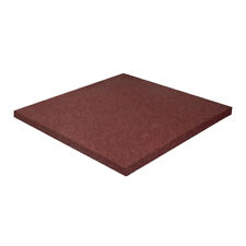 Piastrelle ad incastro Antitrauma in gomma sintetica 40 x 40 cm Sp 25 mm rosso