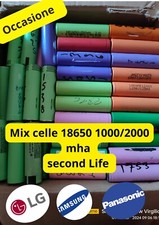 Batteria 18600 Litio Mix Colore 3,6 Volt Ricaricabile 