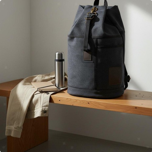 Zaino tela capiente stile - zaino, capiente,