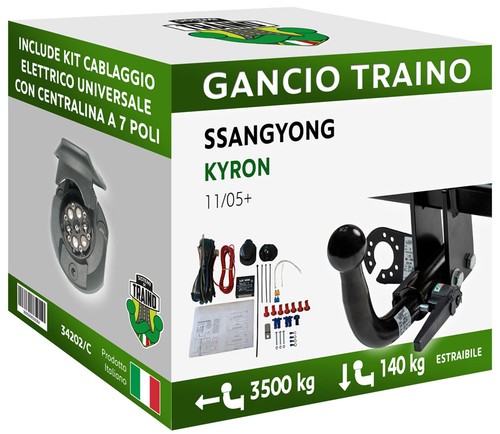 Gancio orizzontale estraibile - gancio,