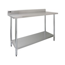 Tavolo in acciaio Inox da Cucina Commerciale Piano Cucina Ristorante - 120 cm