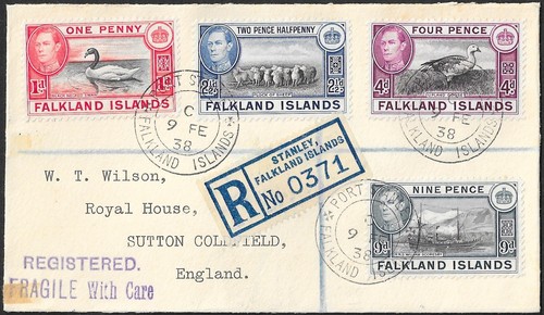 Scarsa isole falkland 1938 - isole,