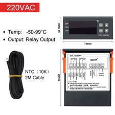 Termostato Digitale STC-8080A+