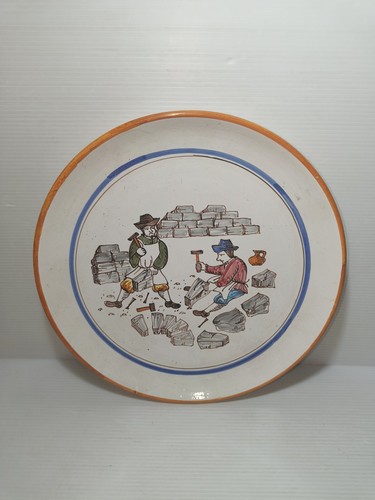 Piatto gubbio antichi mestieri - piatto,