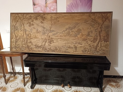Vecchio tappeto arazzo quadro - tappeto,