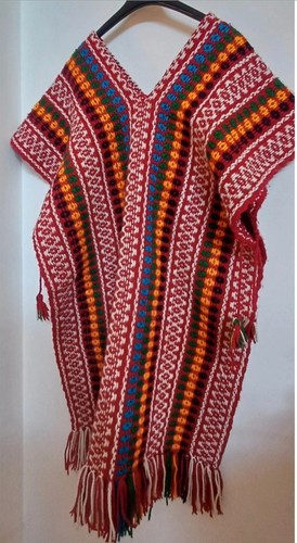 Poncho multicolor andino - poncho,