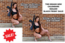 2 CALENDARIO DA PARETE 2026 PISTOLE E RAGAZZE tattico sexy hot babe BLACK FRIDAY VENDITA 🔥