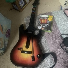 Guitar Hero Controller Wireless per Xbox 360 Sunburst Rosso/Ottano con Gioco