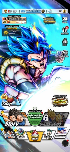 Dragon ball legends - ball, lvl