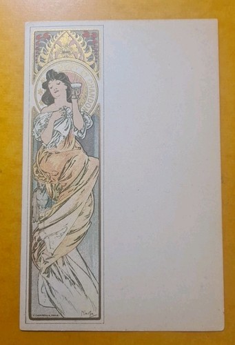 Cpa art nouveau alphonse - –,