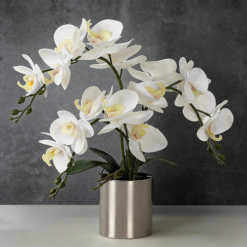 Orchidea artificiale con vaso - orchidea,