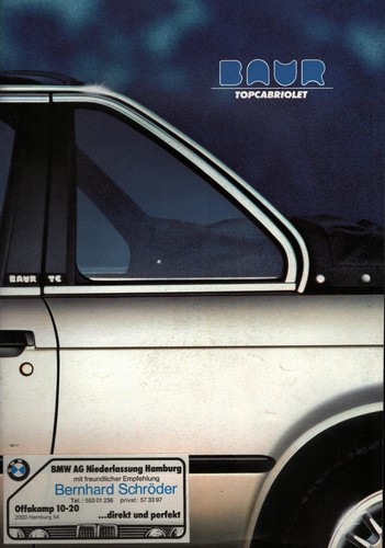 Brochure tuning baur bmw - brochure,