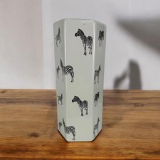 Portaombrelli in ceramica 18" finitura smaltata antica - pezzo elegante arredo casa