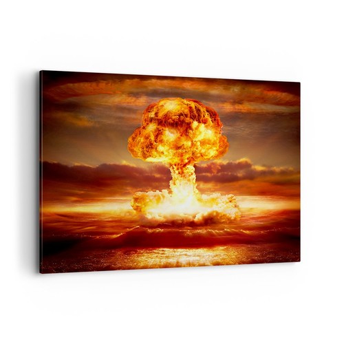 Quadro tela 100x70cm guerra - 100x70cm,
