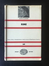 RIME ALIGHIERI DANTE EINAUDI