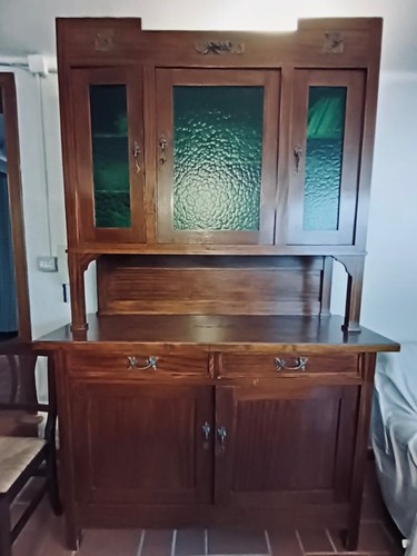 Antica credenza doppio corpo - antica,