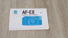 MINOLTA AF-E II manuale utente italiano Come nuovo