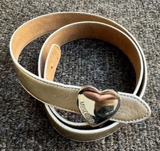 MOSCHINO Cintura in pelle tono